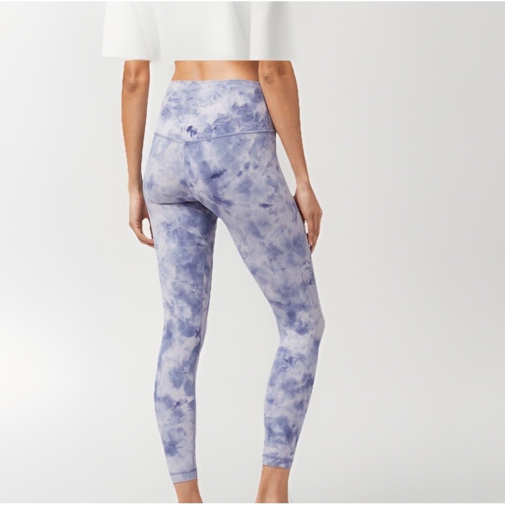 lululemon‎ Align High-Rise Pant 25" Diamond Dye Iced Iris Peri Purple Size 2